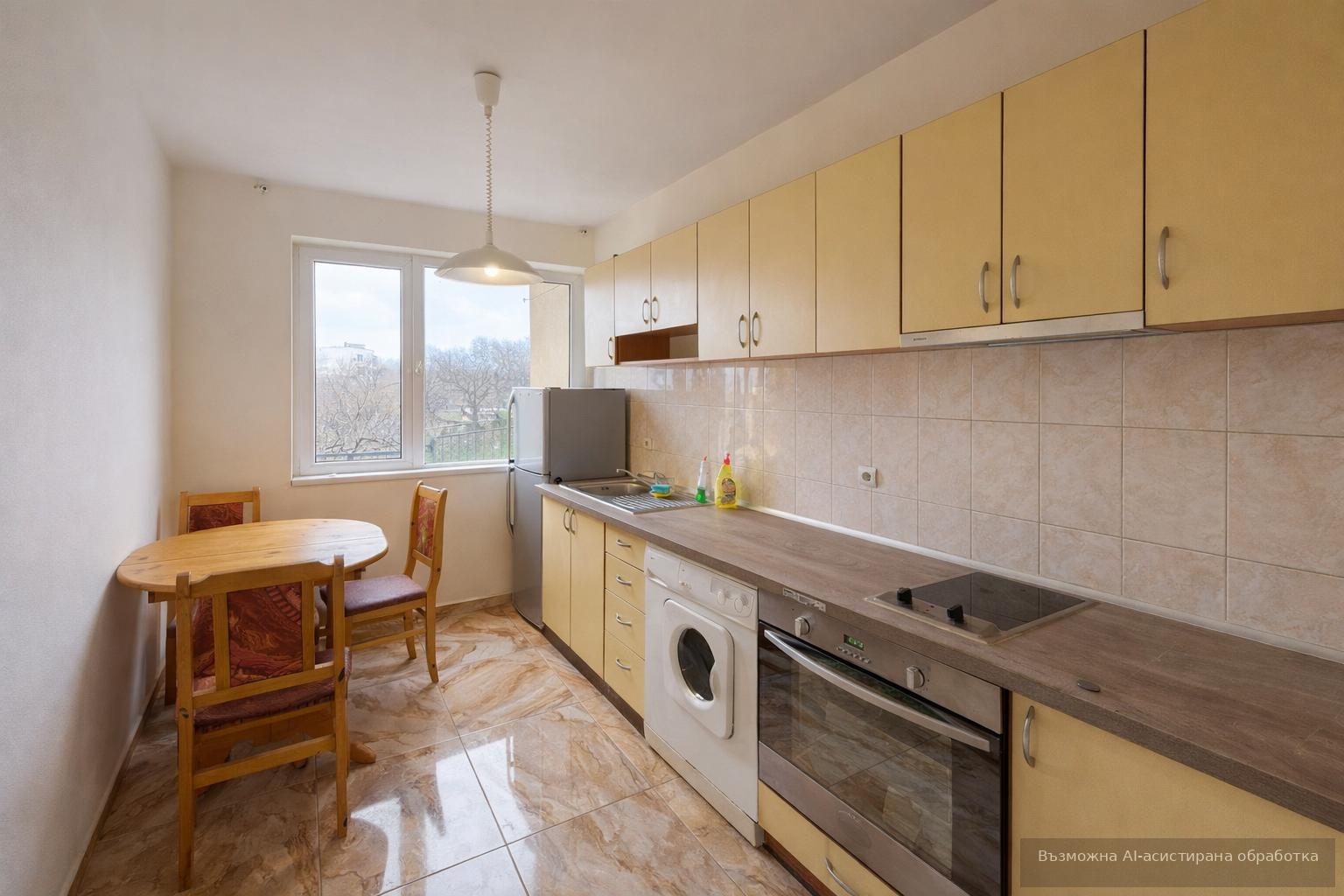 Ключ в агенцията! Двустаен апартамент под наем в кв. Гагарин