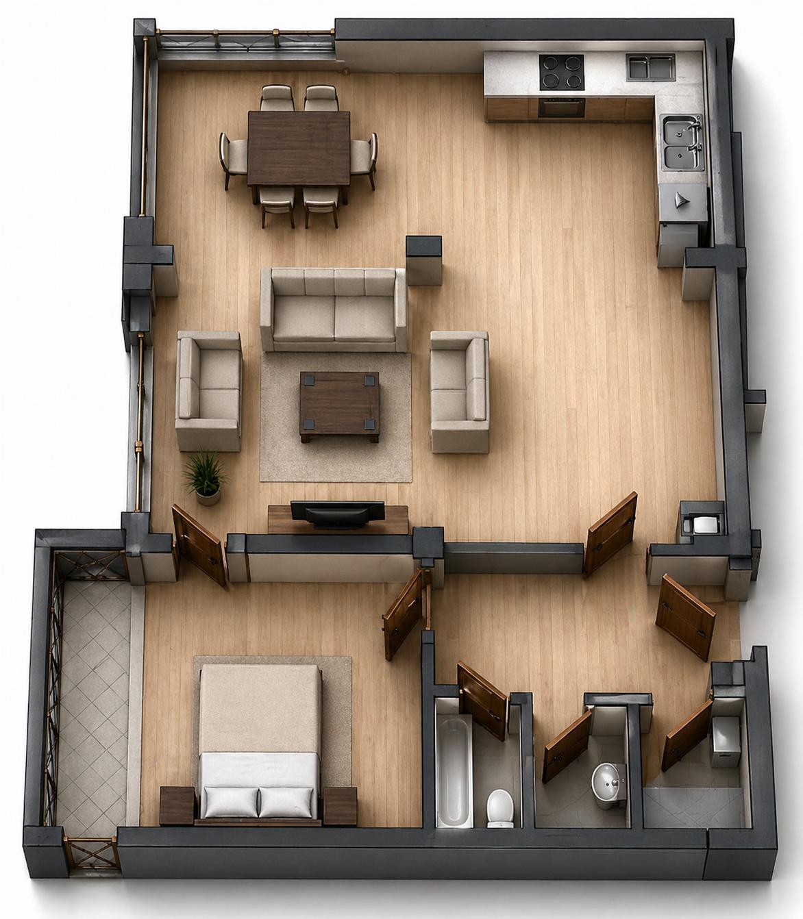 За продажба в Пловдив двустаен Кършияка ID 2110291